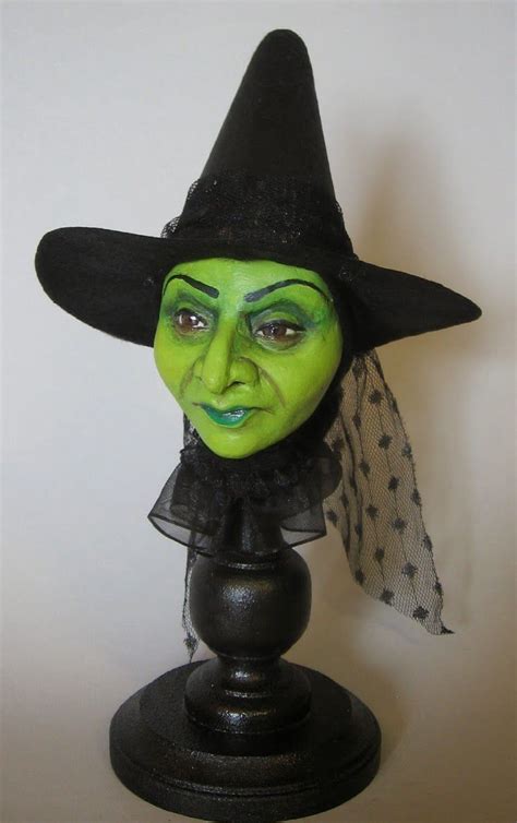 Witch Crafts Finished Heads Love This Idea Halloween Witch Dolls Halloween Props Halloween