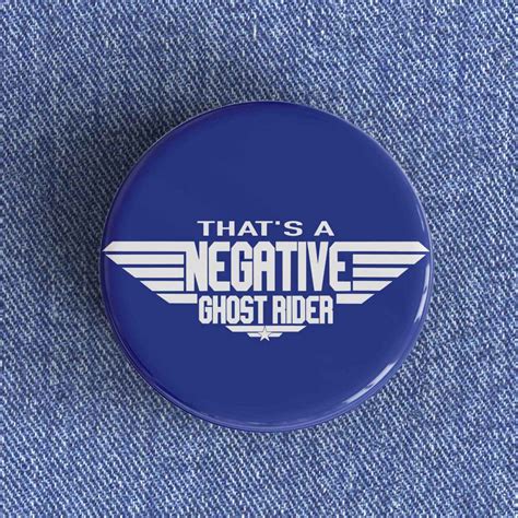 Thats A Negative Ghost Rider Badgemagnet Nowstalgia