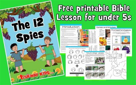 The 12 Spies And The Promised Land Free Bible Lesson For Kids