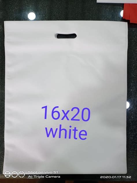 White Plain D Cut Non Woven Bag Capacity 3 Kg At Rs 170 Kg In