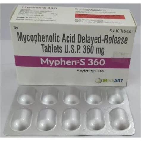 Mycophenolic Acid Delayed Release Tablets Usp Mg Packaging Type