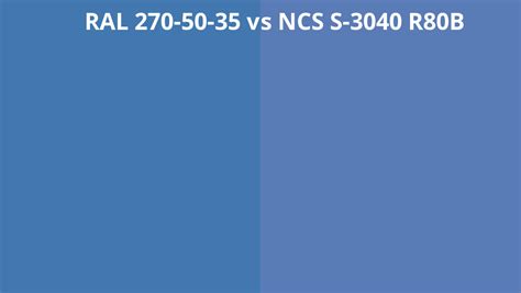 Ral 270 50 35 Vs Ncs S 3040 R80b Ral Colour Chart Uk