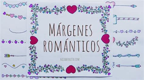 MÁS DE 30 IDEAS DE MÁRGENES PARA DECORAR CUADERNOS Y CARTAS DE AMOR