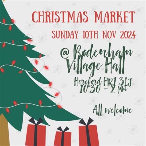 Bodenham Christmas Market Eat Sleep Live Herefordshire