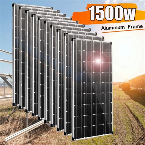 Panneau Solaire Kit Complet Cadre Aluminium W W W W W