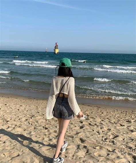 Pin on phong cách chụp ảnh in 2024 Cute beach outfits Korean summer