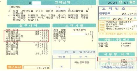 한전 경북본부 원가연계형 개편 요금체계 전기요금 청구 공감언론 뉴시스