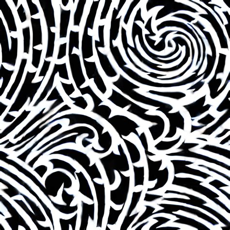 Black and White Illustrative Swirl Pattern · Creative Fabrica