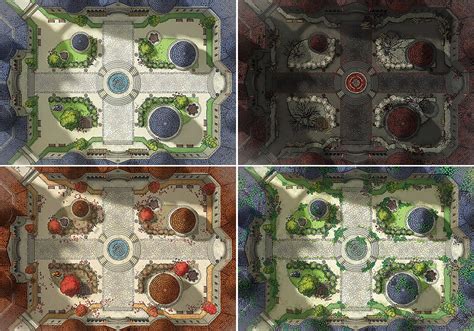 The Hacienda Courtyard And Interior Battle Map 30x45 Dndmaps Dnd Porn