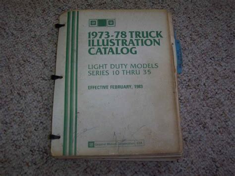 Chevrolet Truck Silverado C C C K K K Parts Catalog Manual