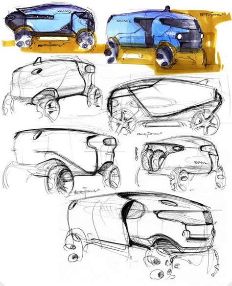 One O Kamaz Master Car Design Sketch Truck Design Car Sketch