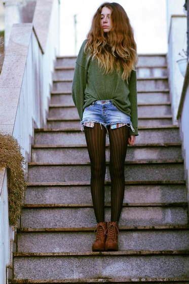 Jean Shorts And Leggings Or Tights Are A Good Way To Go Too Shorts