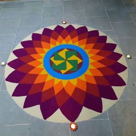 Beautiful Colourful Traditional Rangoli Designs