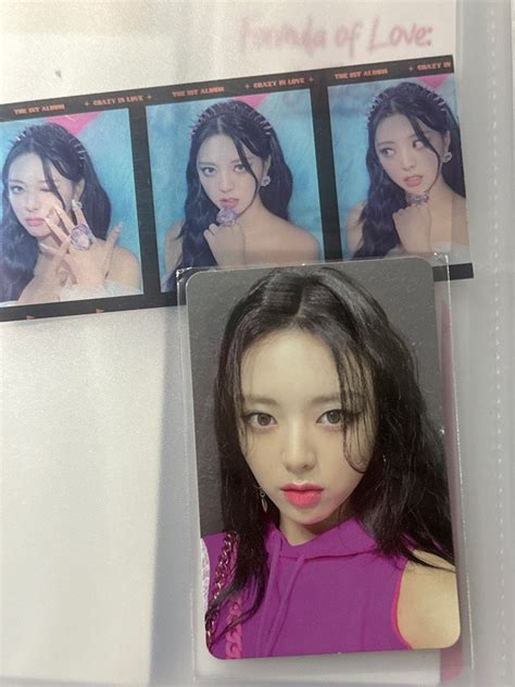 WTS Itzy Crazy In Love Pc Yeji Lia Ryujin Chaeryeong Yuna Hobbies