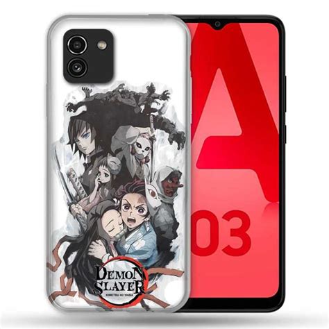 Coque Pour Samsung Galaxy A Manga Demon Slayer Blanc