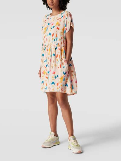 Jake S Casual Minikleid Mit Allover Muster Offwhite Online Kaufen