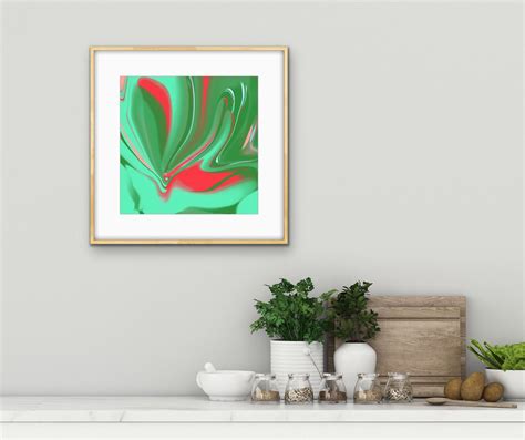 Printable Abstract Art in Bright Colours - Etsy