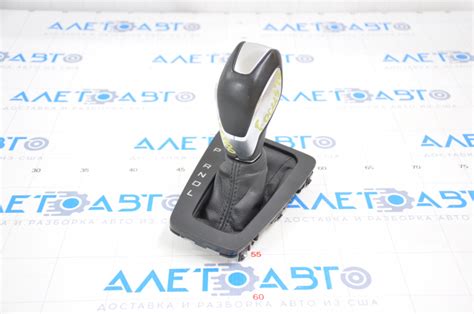 Ручка АКПП с накладкой шифтера Ford Focus mk3 15-18 рест, кожа, черная ...