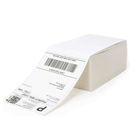 Custom Self Adhesive Direct Thermal 4x6 Shipping Label