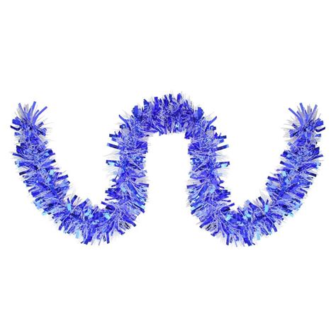 Northlight 50 Ft Blue And White Unlit Wide Cut Christmas Tinsel