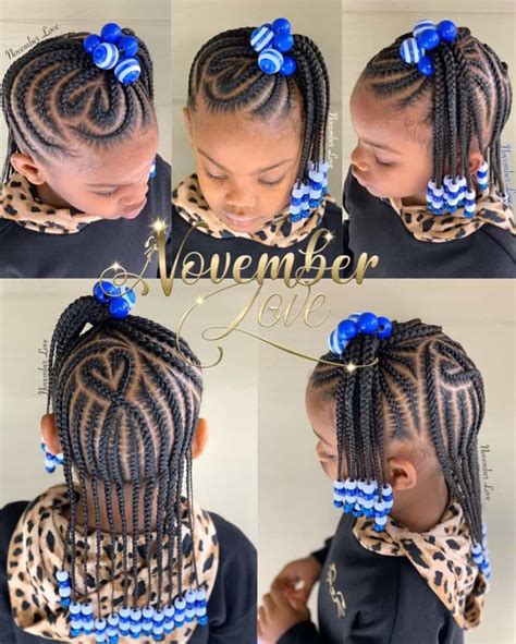 Braids for Kids- 50 Kids Braids with Beads Hairstyles