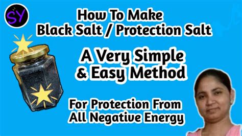 How To Make Black Salt For Protection Simple Easy Way To Make The