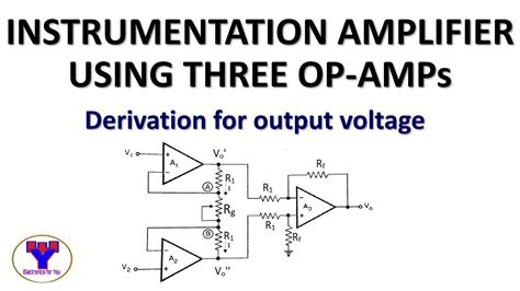 Explain Instrumentation Amplifier With Circuit Diagram 50w M