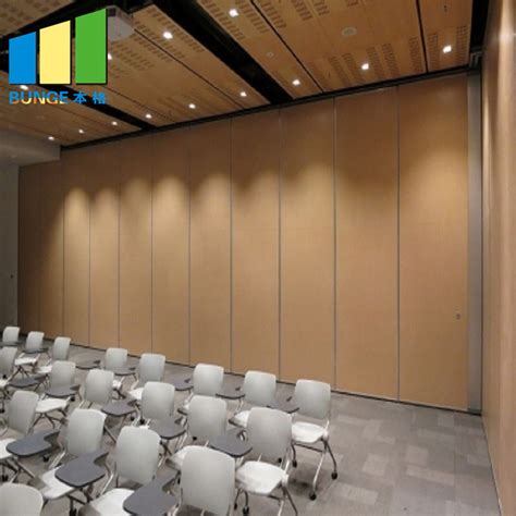 Aluminium Folding School Classroom Partition Walls Fabric Soundproofing ...