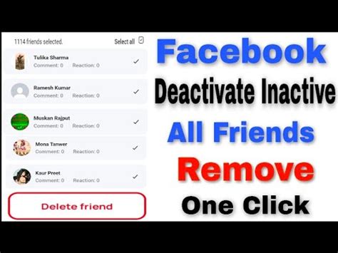 How To Unfriend All Facebook Friends 2022 Remove All Inactive