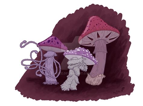 Cute monsters -Myconid, Shrieker and Violet Fungus by erez on DeviantArt