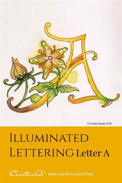 Illuminated Letter A Watercolor Tutorial