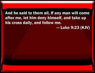 Bible Verse Powerpoint Slides for Luke 9:23