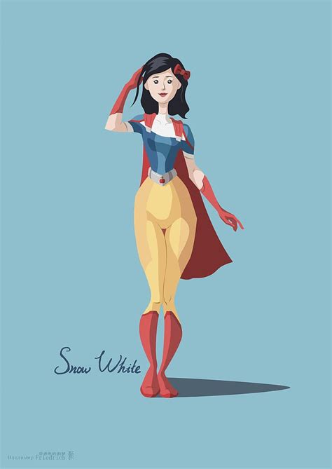 Hd Wallpaper Illustration Flatdesign Disney Princesses Snow White