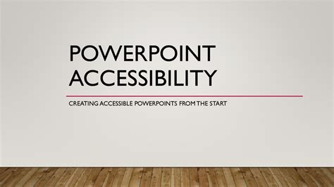 Powerpoint Accessibility Ppt Download