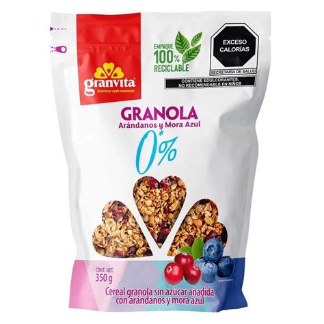 Granola Granvita Con Ar Ndanos Y Mora Azul G Walmart