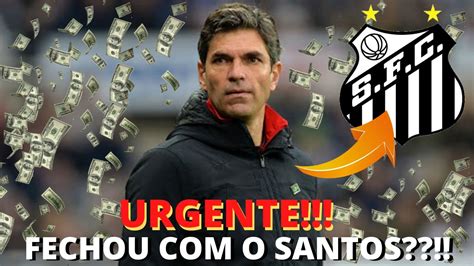 SAIU AGORA NOVO TÉCNICO DO SANTOS TORCIDA COMEMORA SANTOS FC