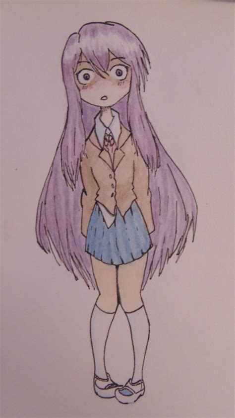 Yandere Yuri... but watercolor! : DDLC