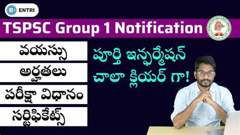 Tspsc Group Notification Full Details Vacancies Age