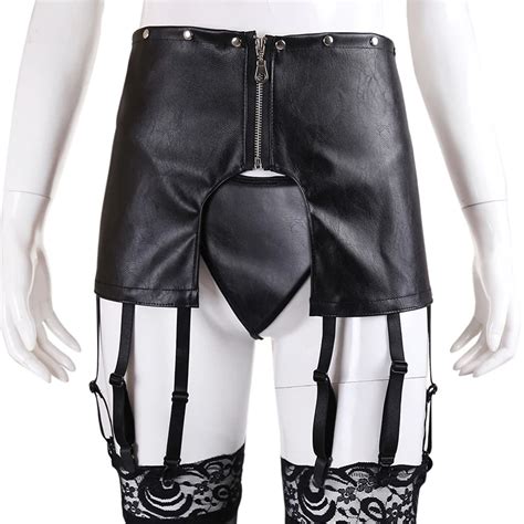 Buy High Elastic 12 Belts Faux Leather Garter Belt