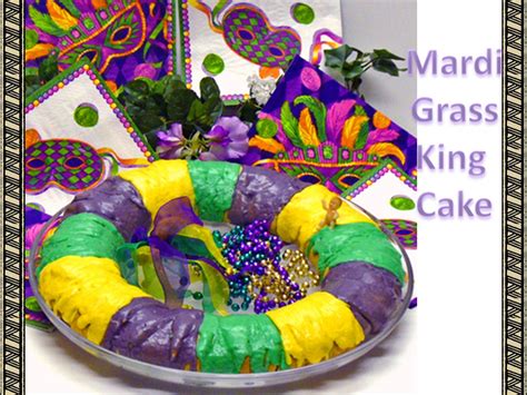 Food Decoration Mardi Grass King Cake