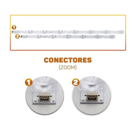 Kit Barras De Led Compat Vel Tcl P Us P P M Madeiramadeira