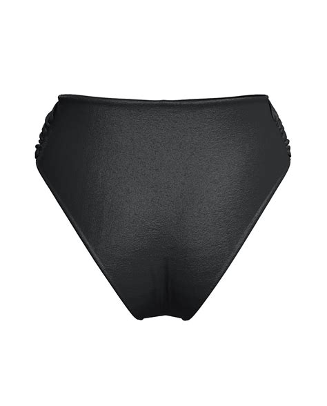 Bikini tiro alto confeccionado en tejido brillante Hugo El Corte Inglés