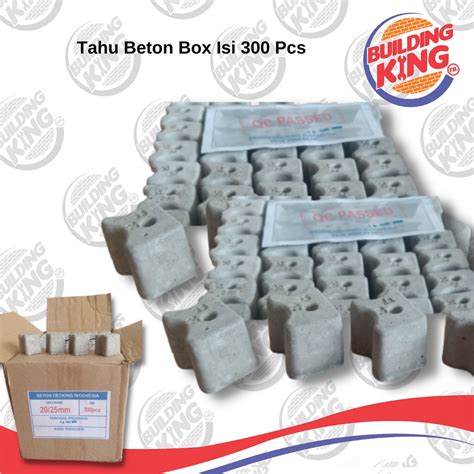 Jual Beton Decking Siap Pakai 20 25mm 2cm 2 5cm Tahu Beton Box Isi 300