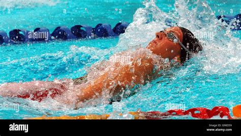 Englands Katy Sexton In Action During The Womens 100m Backstroke Semi