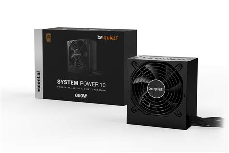 System Power 10 650w Essential Alimentations Silencieux Chez Be Quiet