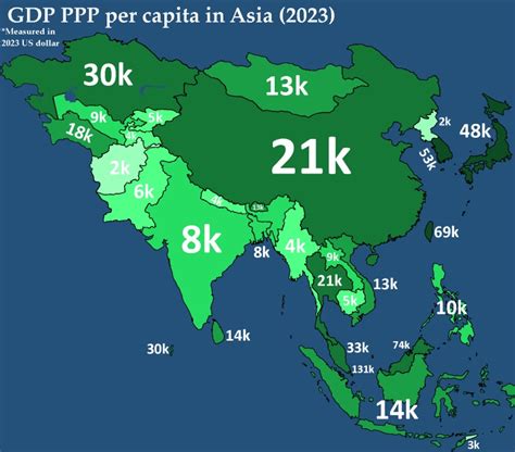 PKB PPP Per Capita W Azji W 2023 Prognoza