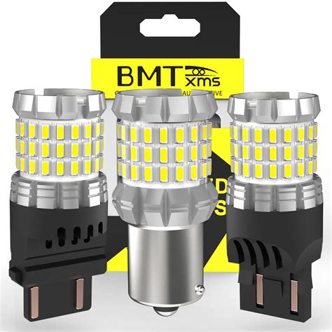 BMTxms 2Pcs 1156 BA15S P21W LED BAY15D P21 5W T20 7443 W21 5W LED Bulb