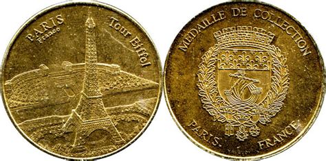 Token Médaille de collection Paris Tour Eiffel Francia Numista