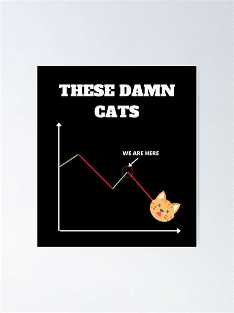 "Dead Cat Bounce | Funny Cate Meme | Funny Cat T-shirt | Funny Cat Mugs | Funny Cat Mats" Poster ...