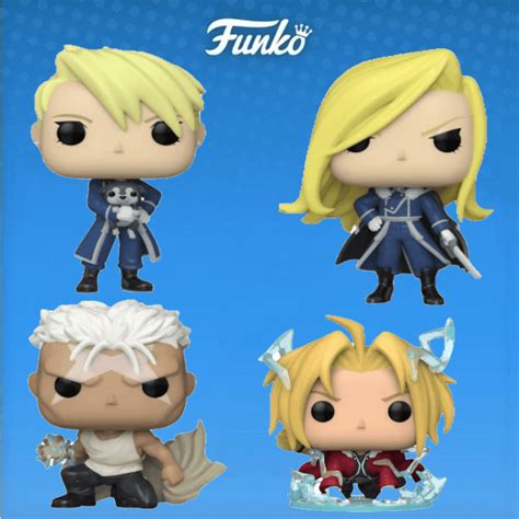 Funko Pop Animation Fullmetal Alchemist Brotherhood Set Of 4 Vinyl